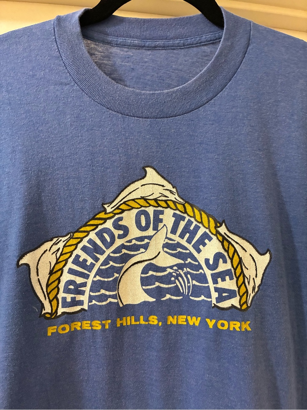 Vintage Forest Hills New York Friends of the Sea Dolphin Nautical T